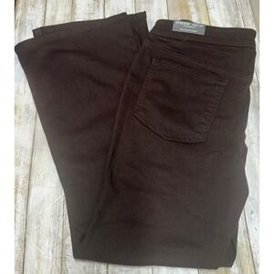 Chico's Pull On Slim Boot Jeans Cocoa Bean Brown Petite size 0P(U.S 4 petite)
